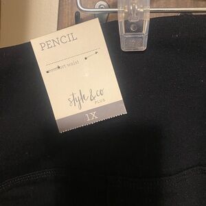 NWT WOMEN’S “STYLE AND CO.” BLACK POINTE PANTS 

*SIZE 1X*

*MID-RISE*